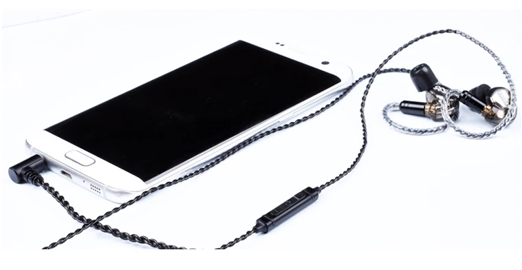 Обновленный кабель для наушников Посеребренная Проводная гарнитура MMCX SE215 SE315 IE80