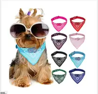 5 Colors 4 sizes Adjustable Pet Cat Dog Collar Lead Dogs Decoration Accessories Puppy Bandana Scarf Neckerchief Pets Supplies