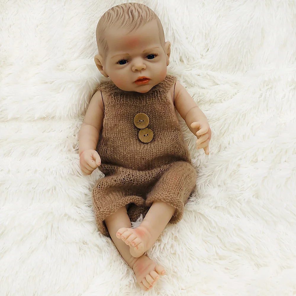 Уникальный bebe Reborn Baby Doll Силиконовое виниловое тело с ношением шерстяная одежда настоящий сенсорный новорожденный 22 ''/55 см игрушки для девочек bonecas подарок