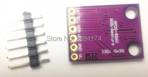WQScosea Q8S-105 RGB и бесконтактный датчик жестов APDS-9960 УФ ИК приближения 3 В I2C
