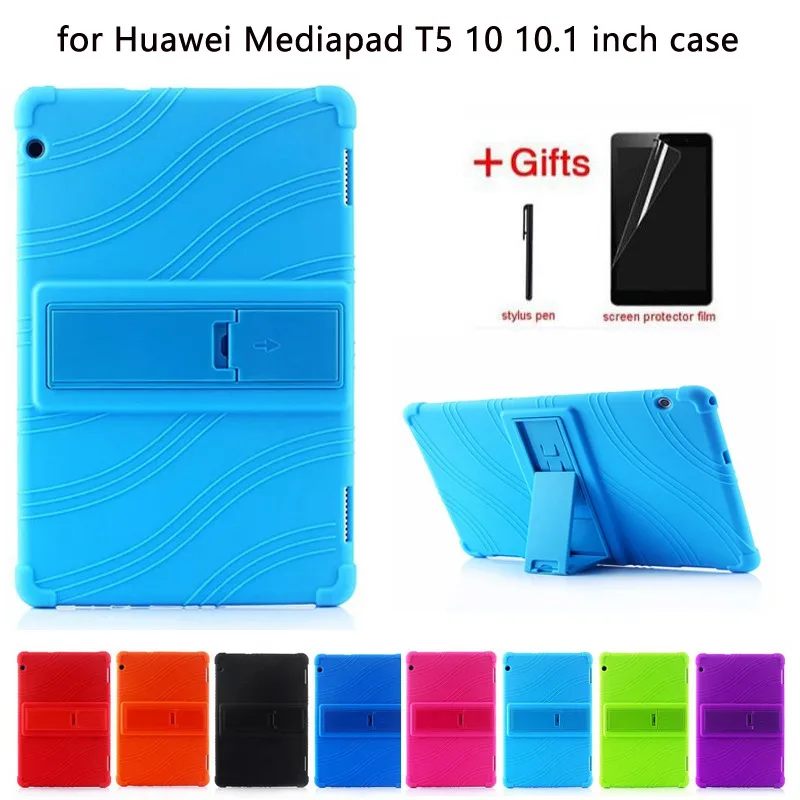 Силиконовый чехол для Huawei MediaPad T5 AGS2 W09/L09/L03/W19 10 1 дюйма подставка mediapad мягкий Чехол