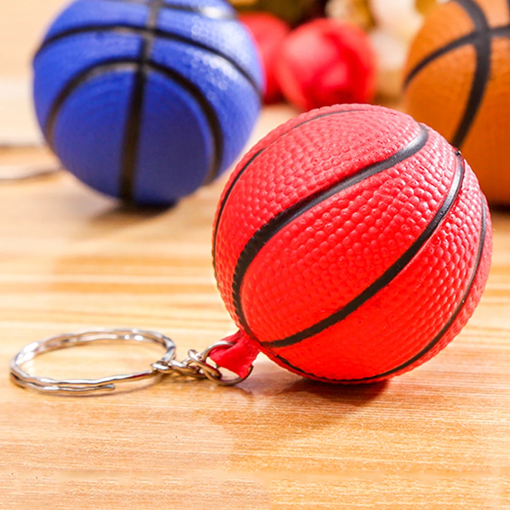 Милый модный брелок в форме баскетбольного мяча от стресса|bag ornament|key ring bagkeychain key |