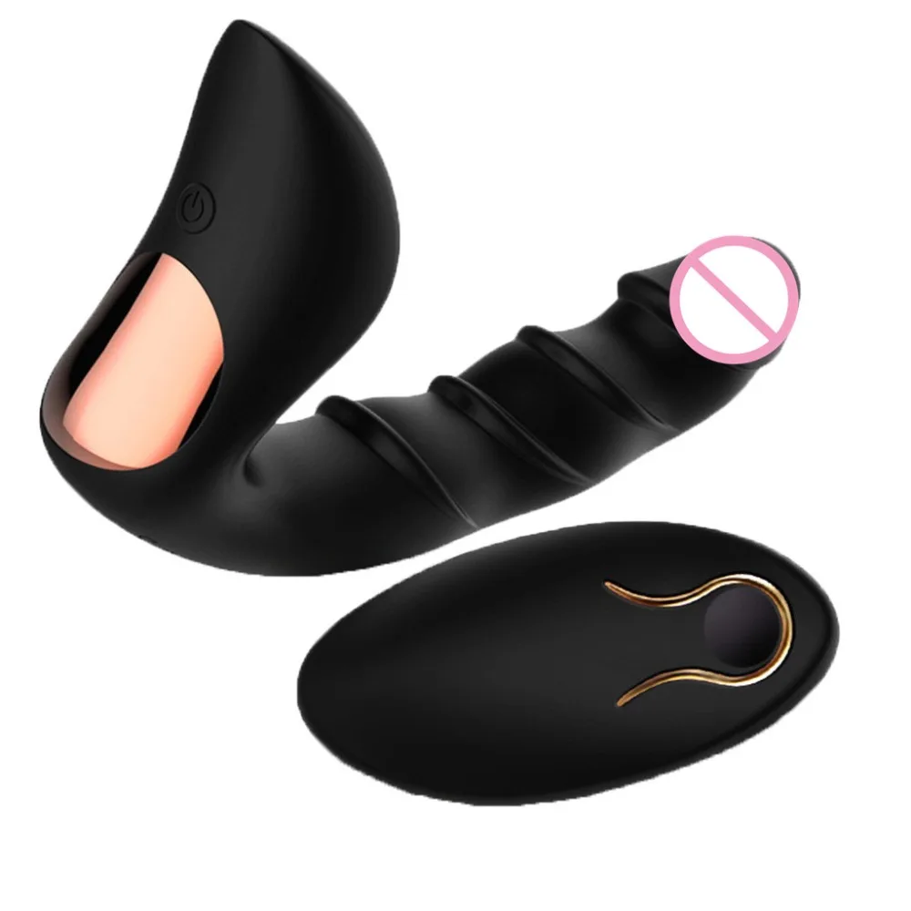 Силиконовый водонепроницаемый G-spot массажер простаты дистанционный анус