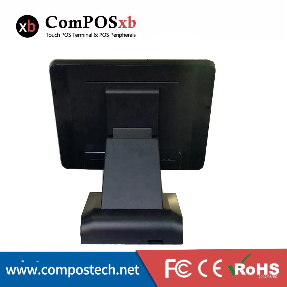 Windows POS терминал 15 дюймов TFT LCD точка продажи сенсорный экран все в одном Pos система