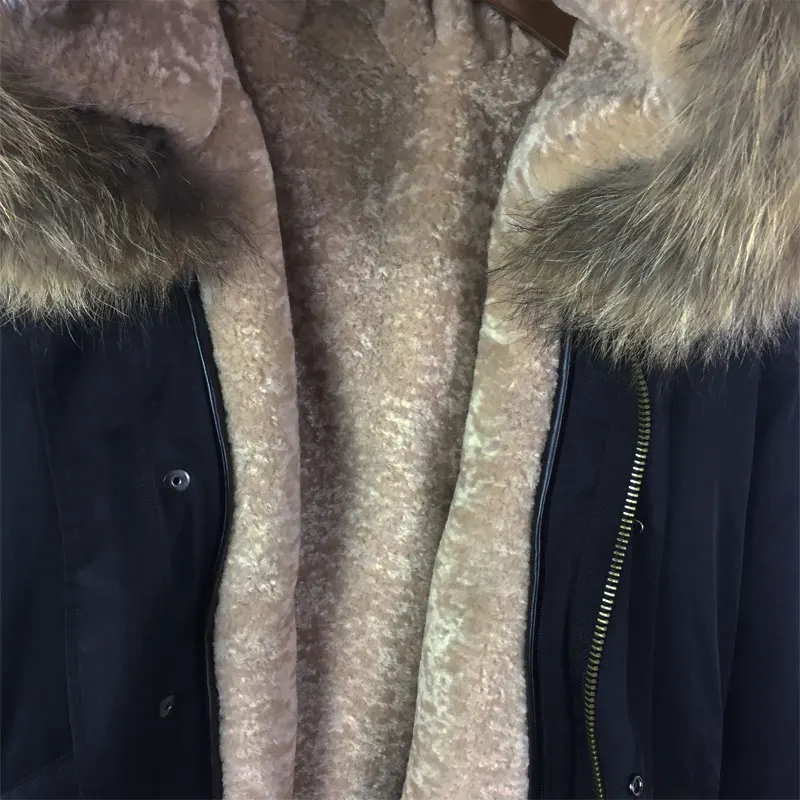 Fashion Black Women Winter Short fur Jacket S-4XL Size Natural Color Raccoon Hooded Wind Parka Casual | Женская одежда