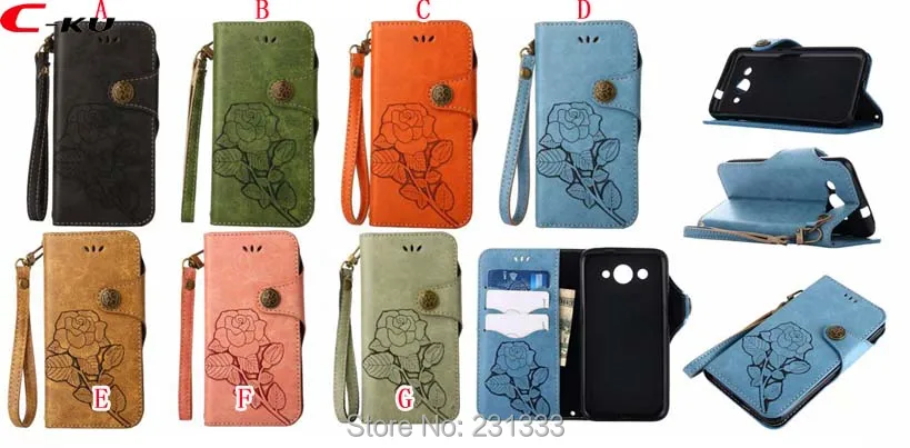 C-ku Retro Rose Flower Wallet Leather Pouch Case For Samsung Galaxy S7 EDGE S6 S8 PLUS J4 2018 J6 S9 A8 NOTE 8 Stand Cover 1PCS | Мобильные