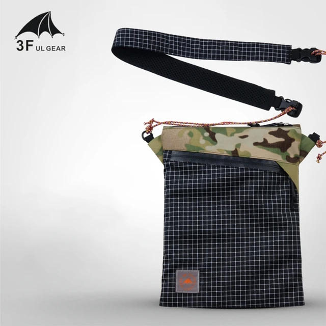 Black Camouflage 3F UL gear простая жизнь 3 Сумка Сверхлегкая портативная дорожная сумка через плечо мини сумка для туризма кемпинга 4 цвета - Цвет: Black Camouflage