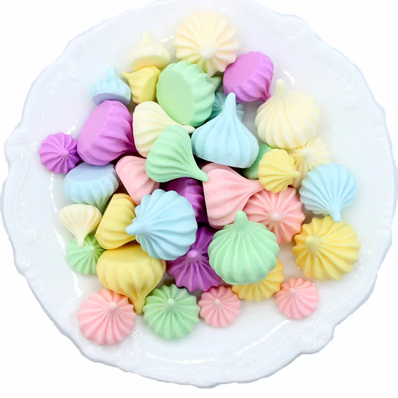 10 шт. крем Meringue Sugar искусственный конфеты модель миниатюра для домашнего декора ремесло орнамент сад Фея Украшения DIY аксессуары