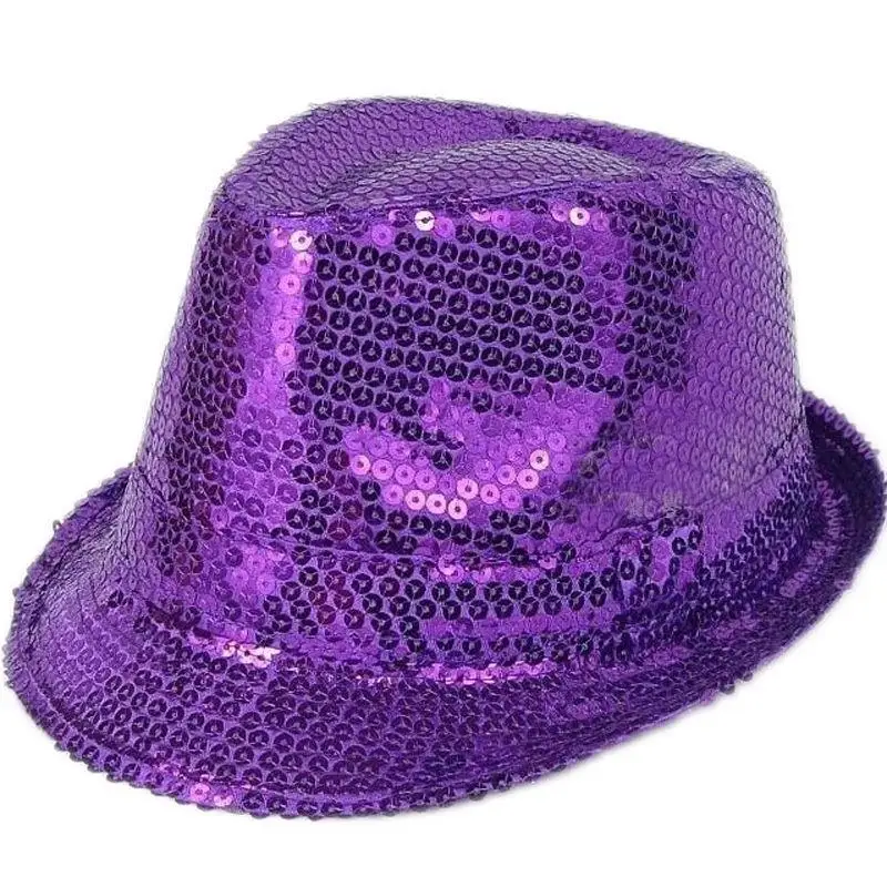 Мужская/Женская/мужская шляпа Трилби с блестками|sequin fedora|jazz hatfedora trilby |
