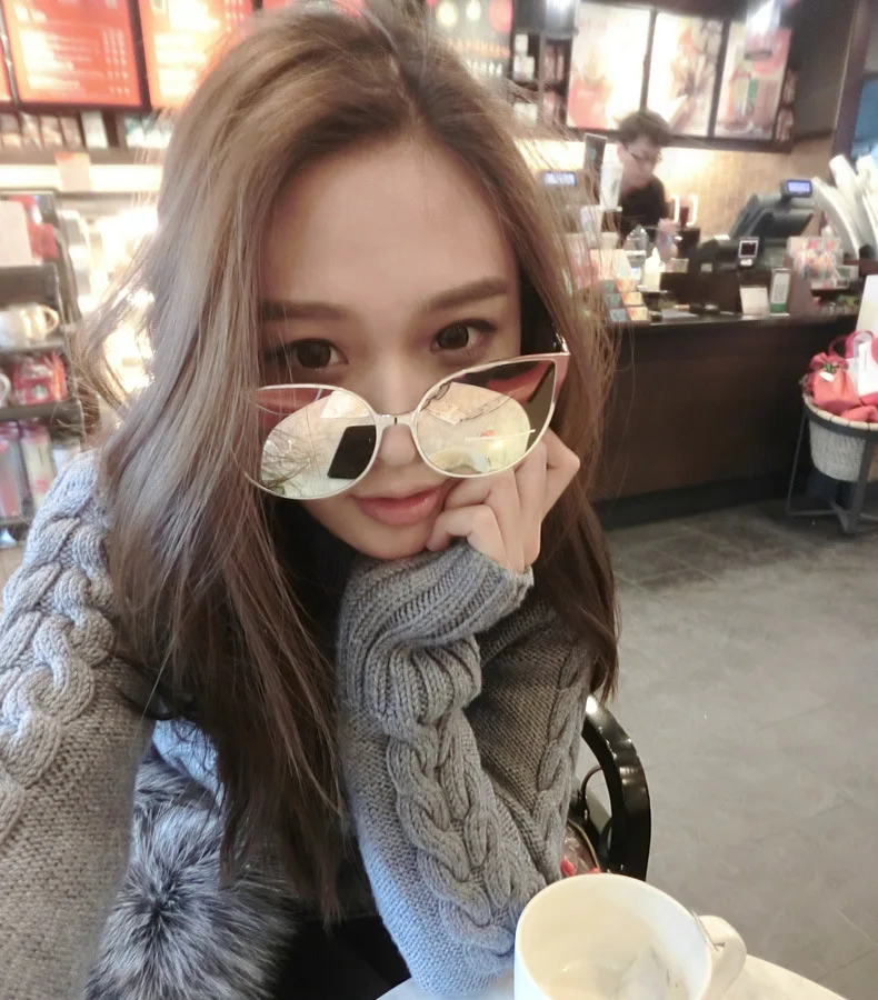 Модные крутые солнцезащитные очки в стиле хип хоп Большие зеркальные розовые