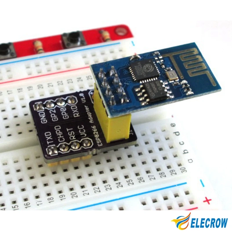 Elecrow Макет Адаптер для ESP8266 Серийный к Беспроводной Приемопередатчик Комплект DIY