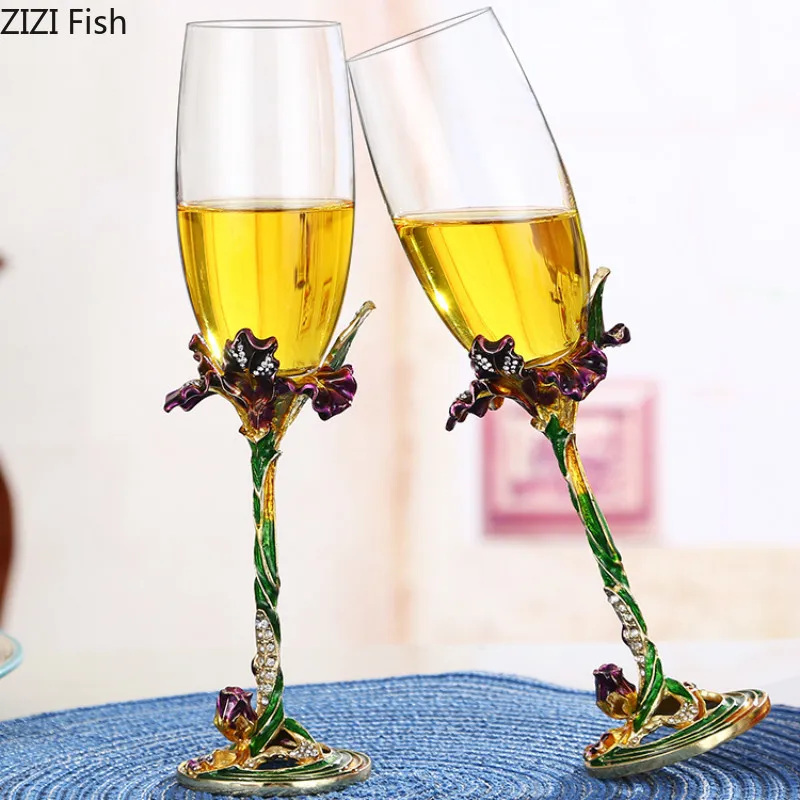 Бокал из хрустального стекла набор двух предметов бокал Красного вина