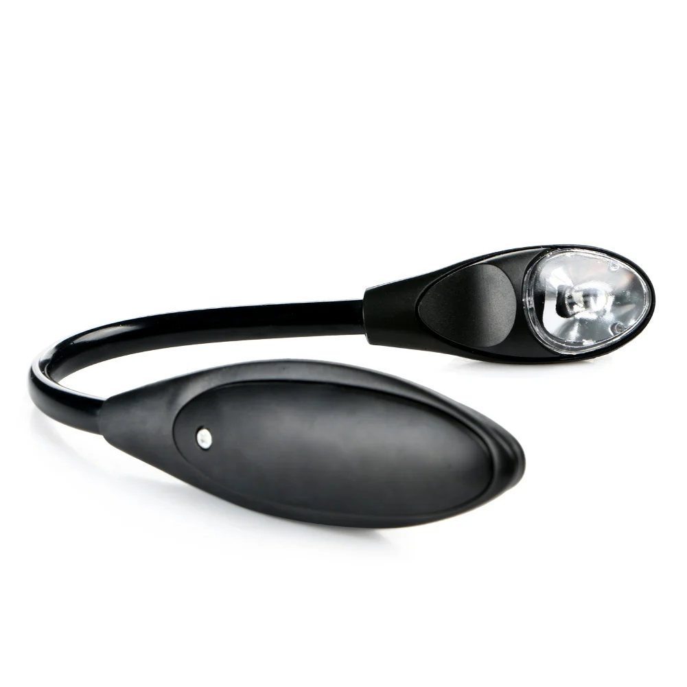 1 шт. белый свет Цвет Мини Портативный Клип на LED книжный лампа настольная одна