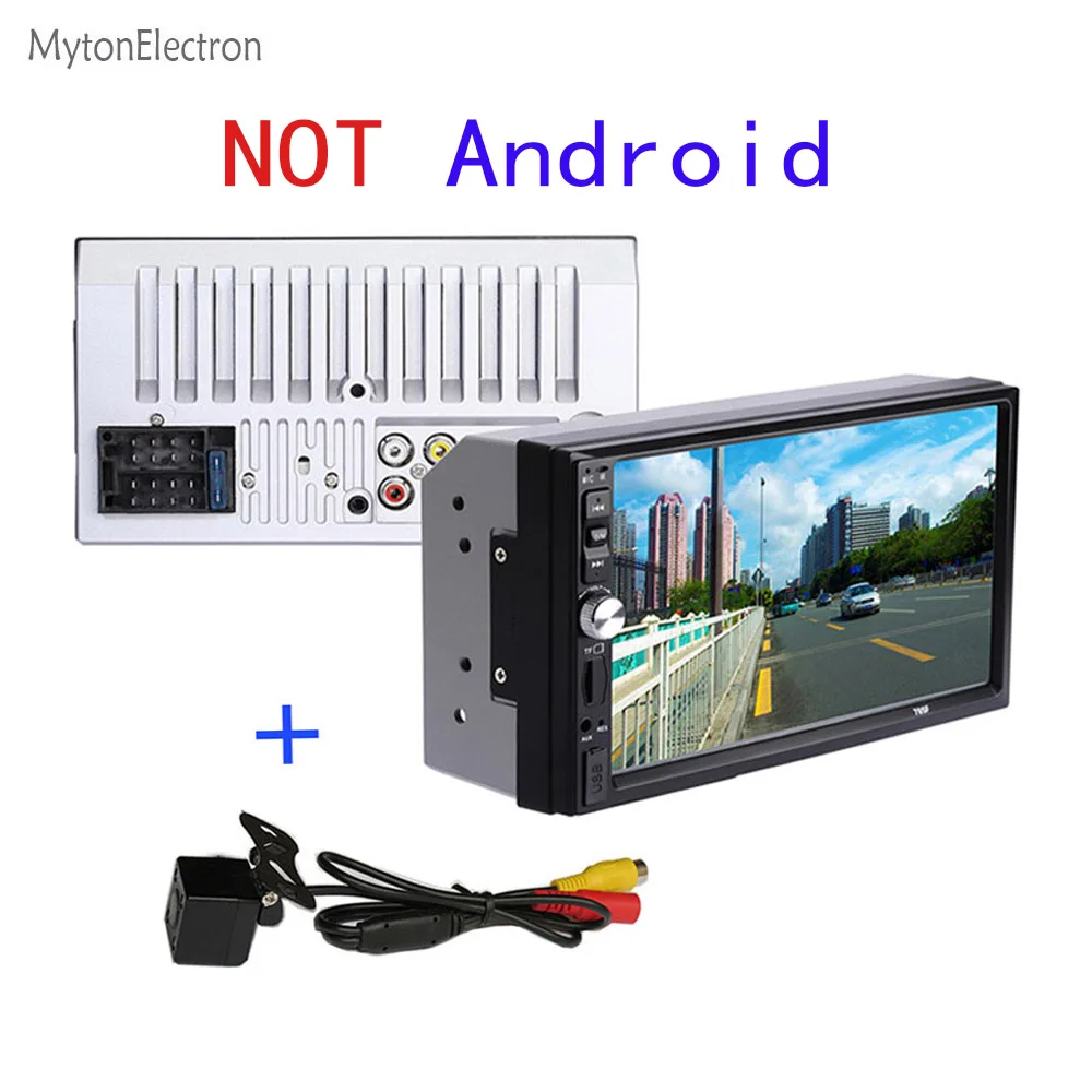 Android автомобильное радио аудио стерео 2din FM 1024*600 gps навигация Bluetooth интеллектуальная динамическая траектория Беспроводная парковочная камера - Размер экрана, дюймов: Not Android and Cam