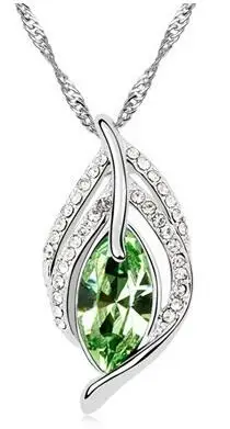 Ожерелье с подвеской в виде листьев и перьев | Украшения аксессуары