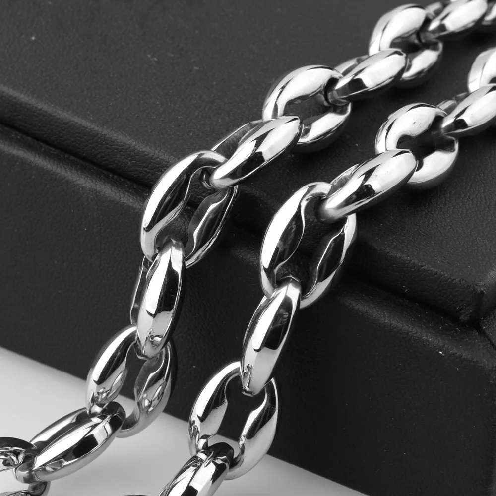 Hip hopp Mens Punk The coffee beans Chain Link Necklaces Stainless Steel Male Rapper Necklace Jewlery | Украшения и аксессуары