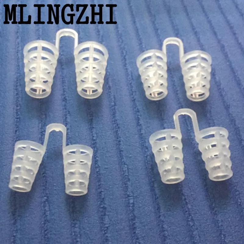 4 шт., зажим для носа для предотвращения храпа