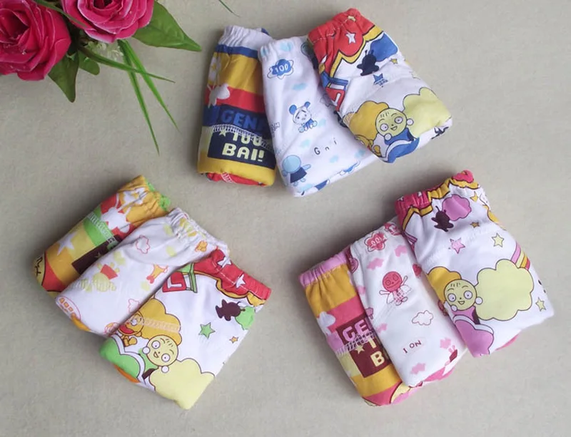 3 шт./лот, Anpanman, 3-слойное нижнее белье Детские тренировочные штаны детские подгузники, детские подгузники, шорты для мальчиков и девочек трусы, нижнее белье