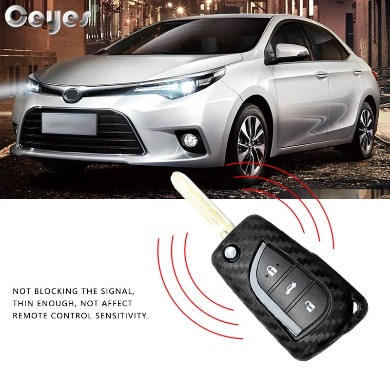 Защитный чехол для автомобиля Ceyes из углеродного волокна Toyota Rav4 Auris Corolla Avensis Verso
