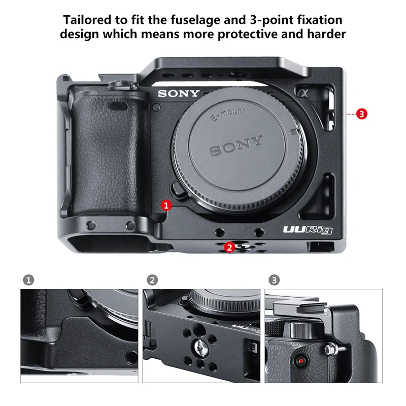 Специальный держатель для камеры UURig Sony A6400 удобная ручка видеосъемки с