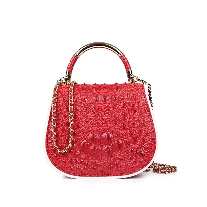 Трехходовая Дизайнерская Женская Маленькая седельная сумка из натуральной