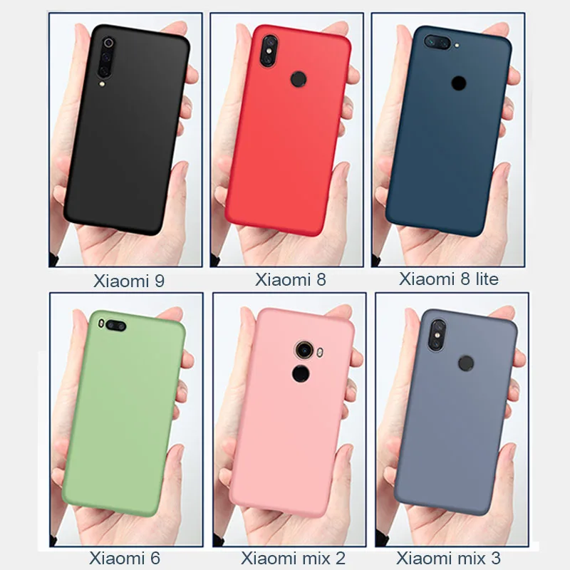 Чехол для Xiaomi mi9 жидкий силиконовый мягкий чехол из ТПУ телефона на Xiomi Mi 9 se 8 lite 6x a2
