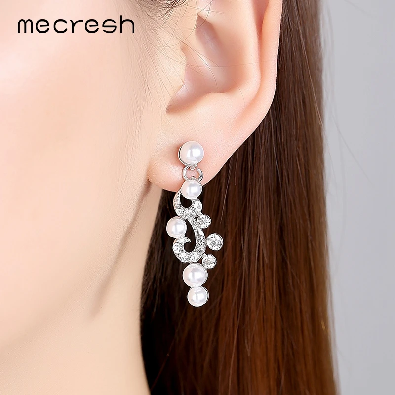 Mecresh модный искусственный жемчуг свадебные ювелирные наборы завод комплекты