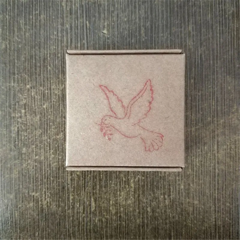 Бесплатная доставка 34*31 мм DIY Craft Голубь Дизайн Смола Мыло Stamp домашний