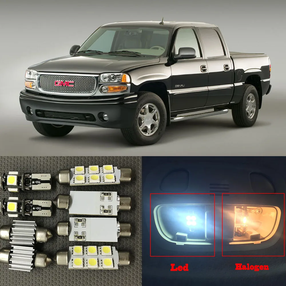 14x Авто внутренние светодиодные лампы Комплект для 2000 2006 GMC Sierra 1500/Sierra 2500/Sierra 3500