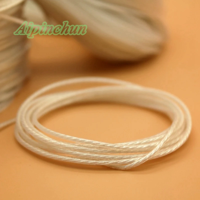 Aipinchun DIY белый аудио кабель для наушников запасной посеребренный 4 ядерный провод