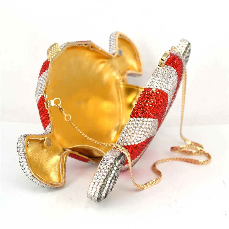 

Cut Little Candy Shape Clutch Purse Evening Bags Clutches Women With Red/Yellow Color Ladies Handbags Fashion Female Evening Bag