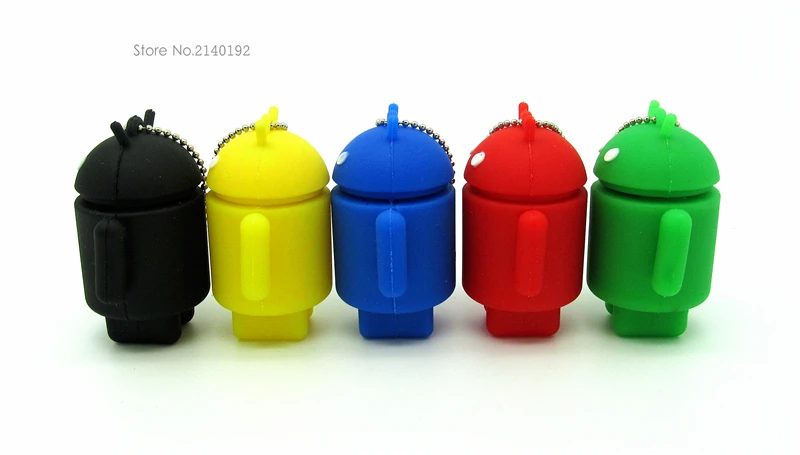 Новый дизайн мультяшный робот Android usb флэш-накопитель флешка 4 ГБ 8 16 32 Подарочный