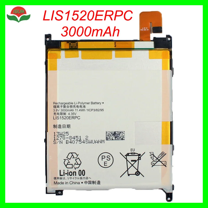 ISUNOO батарея Замена для Sony Xperia Z Ultra XL39 XL39H C6802/C6806/C6833 3000mAh LIS1520ERPC