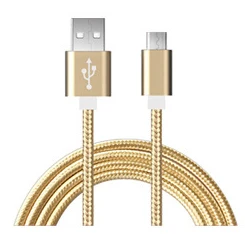 Быстрое зарядное устройство Micro USB кабель синхронизации данных USB кабель для samsung J3 J7, S6 S7 Edge, Note 4 5, LG Stylo 2/3, LG G3 G4 K20 K30 Plus - Цвет: Золотой
