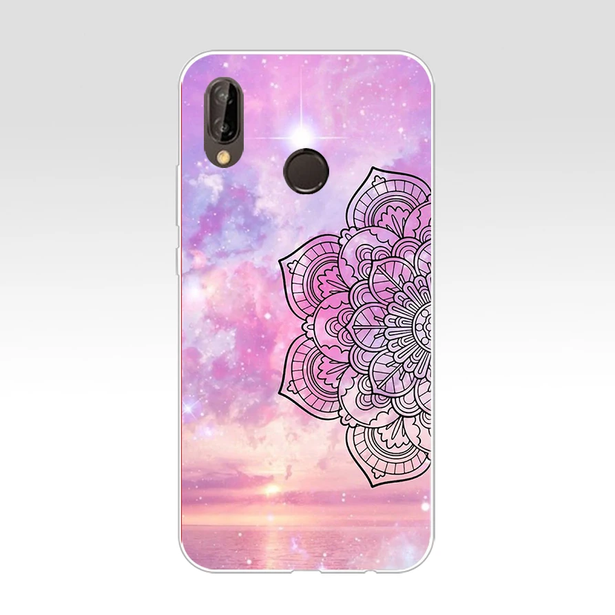 Чехол с рисунком мандалы для huawei P20 lite, 54G, мягкий силиконовый чехол из ТПУ, защитный чехол для телефона huawei p20 lite, чехол - Цвет: 15