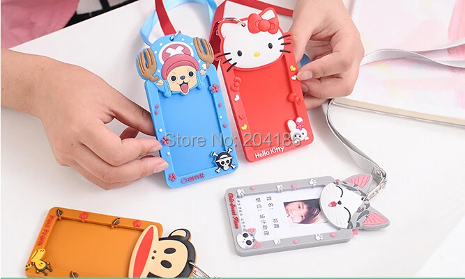 3D мультфильм Мелодия Дораэмон стежка бизнес хранения карты Органайзер держатель офисное Имя работы карты сумки