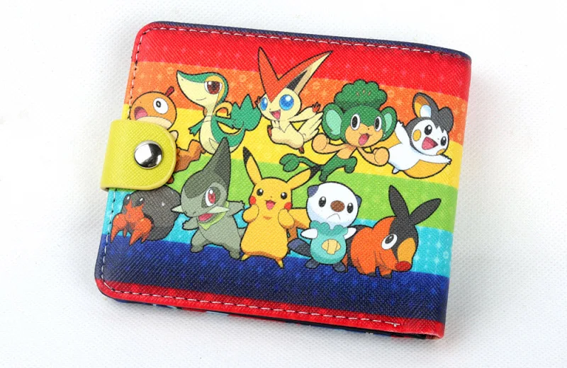 Pokemon Go тыкать центр Poke ball Пикачу Бумажник PU Короткие Кошелек