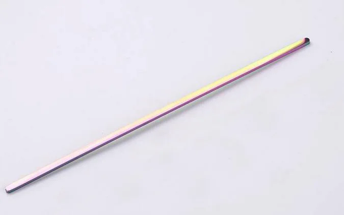 rainbow 3mm 10 шт./лот Новое Розовое цвета: золотистый, серебристый 152 мм длиной Нержавеющая сталь бар прямая линия пустой браслет манжеты браслет с мудрым высказыванием Материал - Окраска металла: rainbow 3mm