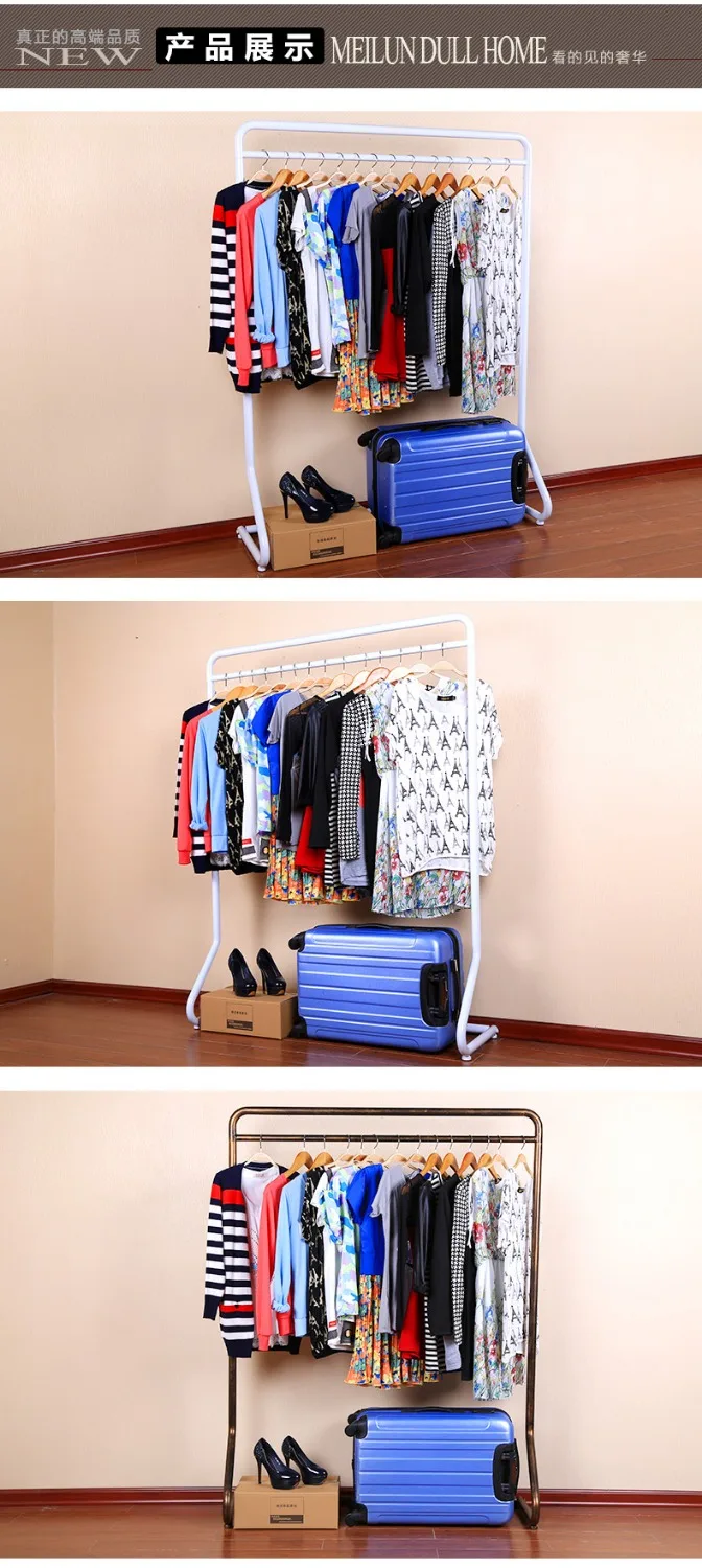 Вешалка для одежды из кованого железа. Полки. Костюмы витрина магазина стеллаж