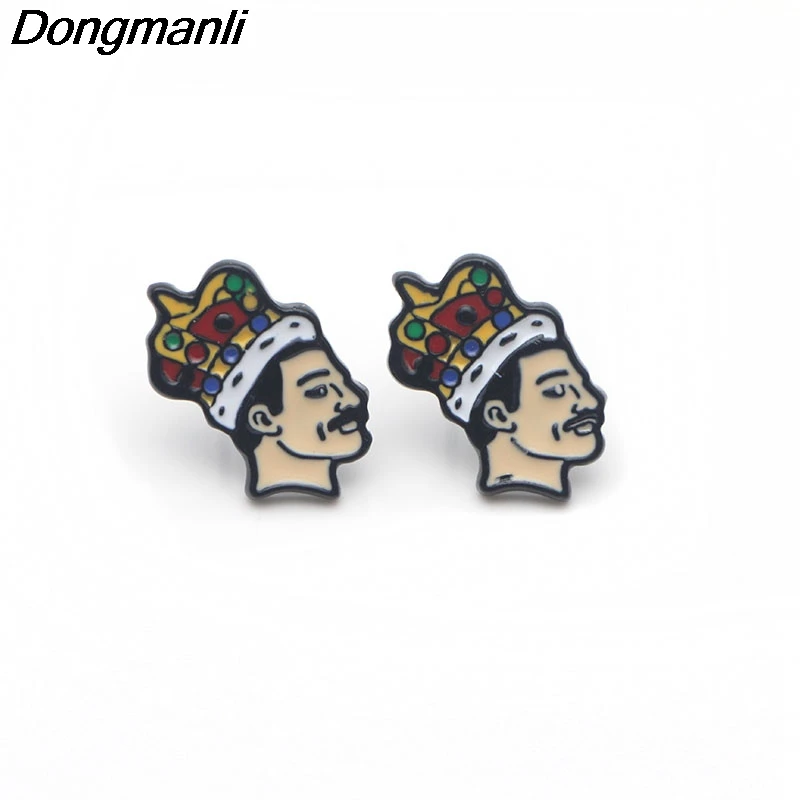 P3079 Dongmanli певица Группа Музыка искусство пирсинг серьги гвоздики милые для женщин