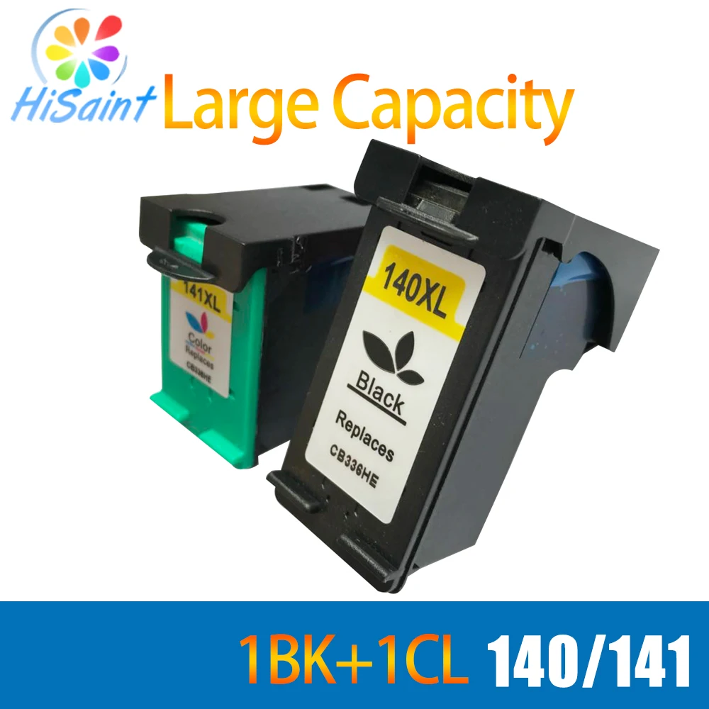 Hisaint для HP 140XL 141XL 140 141 Officejet J5783 J6413 Deskjet D4263 D4363 Photomart 5283 принтер бесплатная