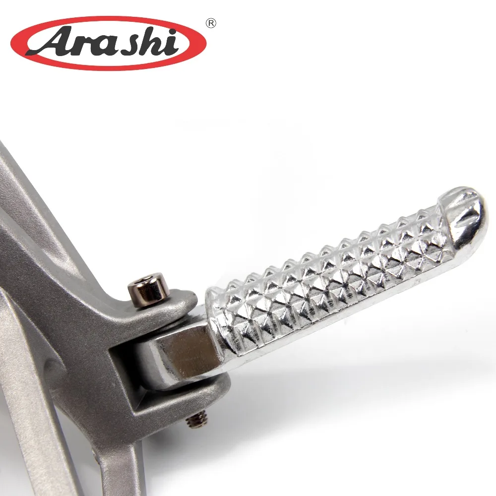 ARASHI Motorcycle Rear Foot Pegs Footrests Pedals For Yamaha YZF R6 2003 2004 2005 YZF-R6 Passenger Rest Brackets Aluminum | Автомобили и