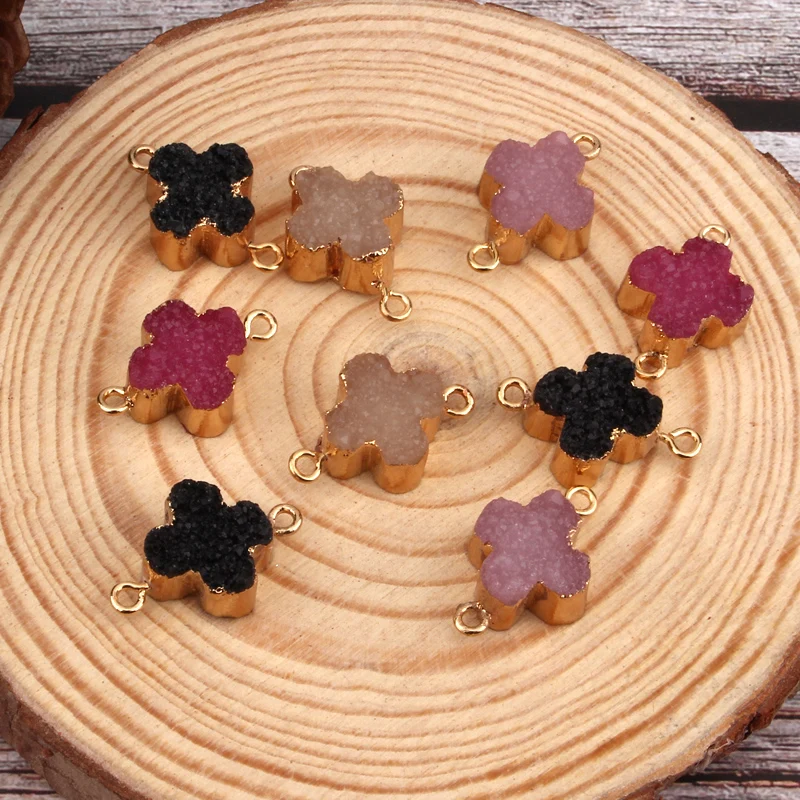 1 шт. Новые Подвески в форме цветов смолы серьги висячие серьги-гвоздики браслет