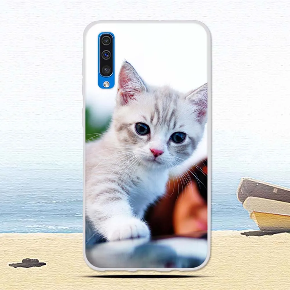 9 Чехол для samsung Galaxy A50 A 50, цветной защитный чехол с изображением кота, мягкий силиконовый чехол из ТПУ, чехол s для Galaxy A50, Fundas, Coque Capa - Цвет: 9