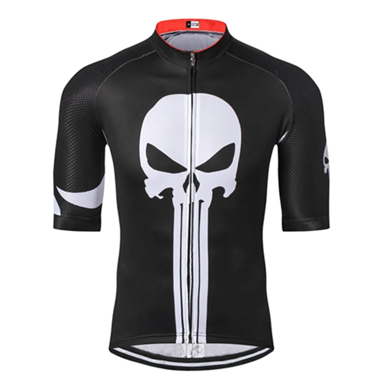 Мужская велосипедная одежда WEIMOSTAR Skull дышащая майка с коротким рукавом комплект