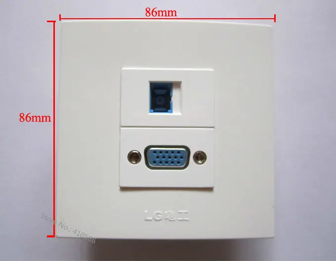 1 шт. универсальная настенная розетка 86 мм с разъемами VGA SC|socket ball|plate woodsocket f |