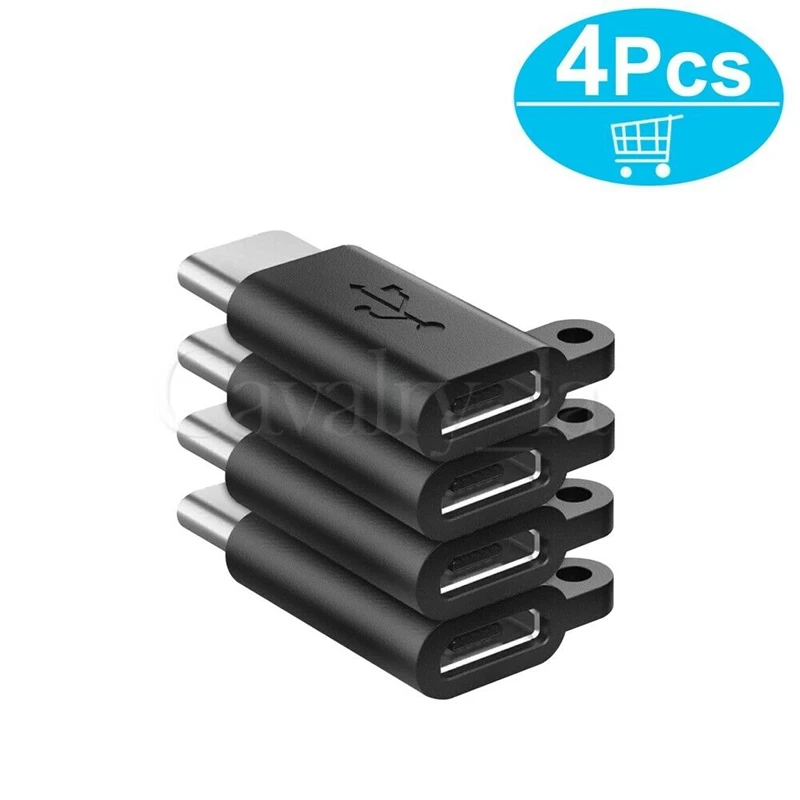 Roybens 4 шт Универсальный Micro USB 3 1 женский Тип-C Мужской конвертер адаптер USB-C данных