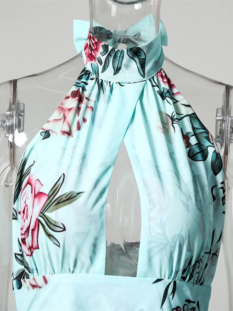 2020 летнее элегантное платье для отдыха и женское без рукавов с бретельками на шее