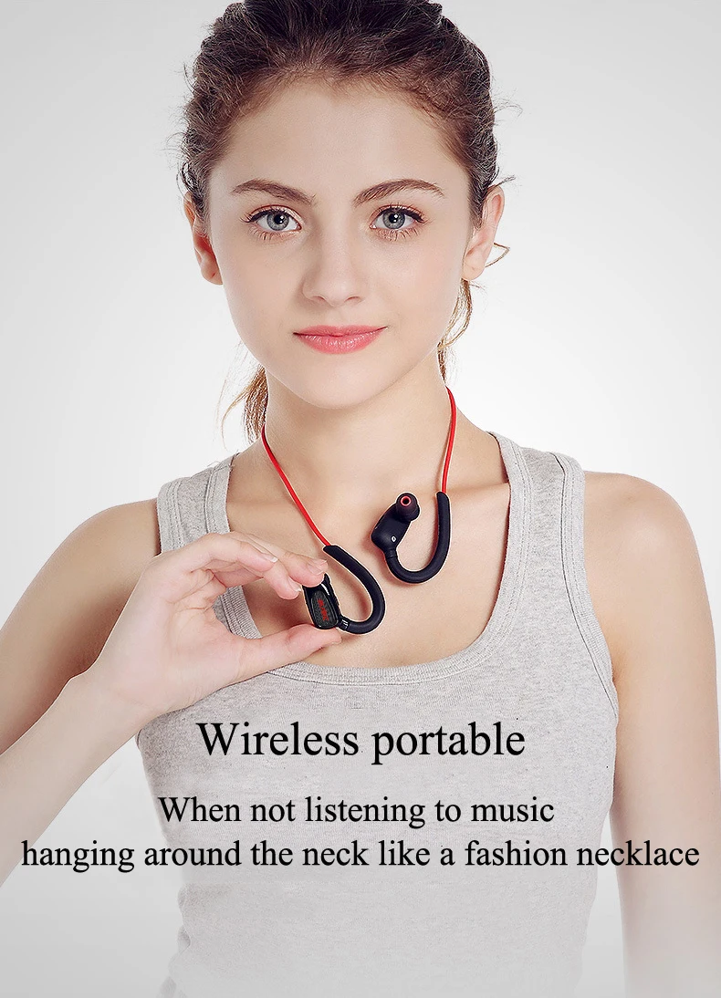 Inpher S5, bluetooth наушники, беспроводные наушники, наушники, спортивные, бас, bluetooth наушники с микрофоном для телефона, Auriculares