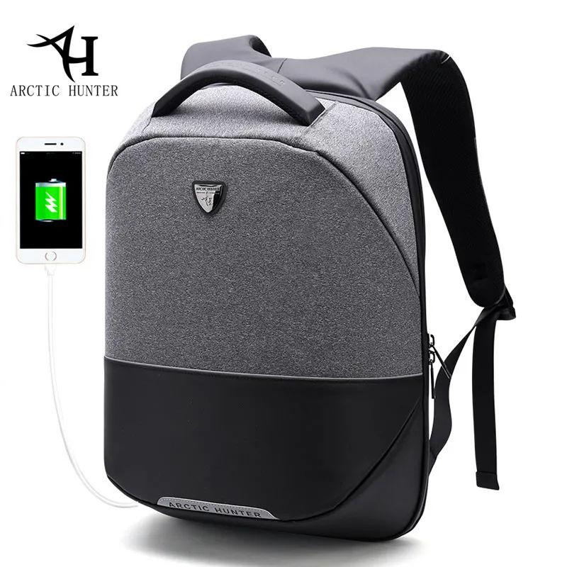 Рюкзак ARCTIC HUNTER с USB зарядкой деловой дорожный рюкзак для ноутбука мужские рюкзаки